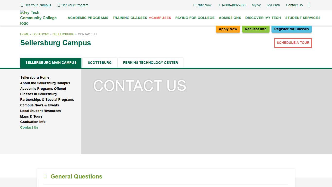Contact Us - Ivy Tech Community College